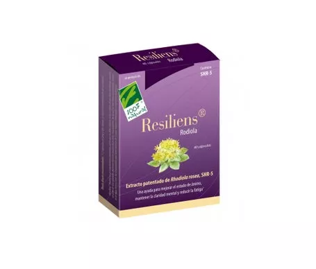 100% Natural Resiliens Rodiola 40 cápsulasen oferta