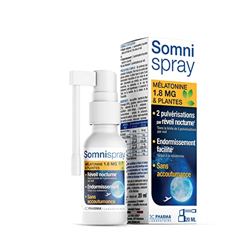 3C Pharma Somni - Spray Melatonina, 1,8 Mg Y Plantas, 20 Ml