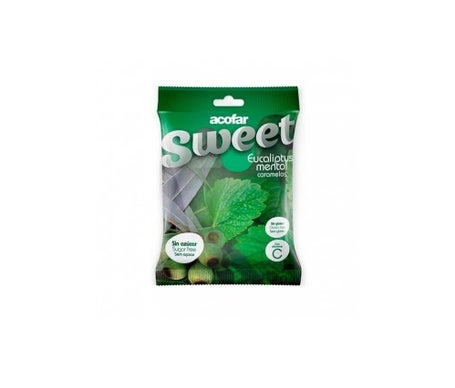 Acofarsweet CaramelosAzucarEucaliptus Mentol Bolsa 60 Gen oferta