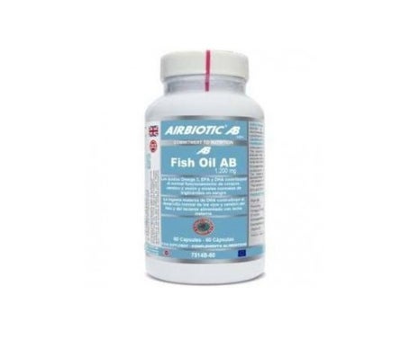 Airbiotic Fish Oil 1200 Mg Aceite de pescado 60 Cápsulasen oferta