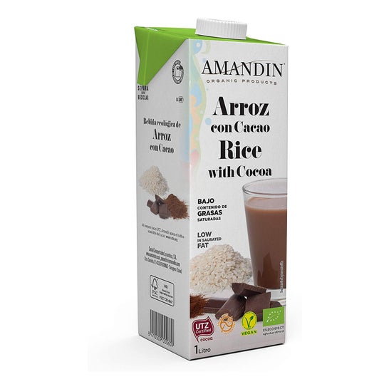 Amandin Leche Arroz Cacao Eco 1l 6udsen oferta