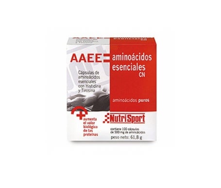 Aminoácidos esenciales + Nutrisport + 1/2 Gr. 100 Cápsulasen oferta