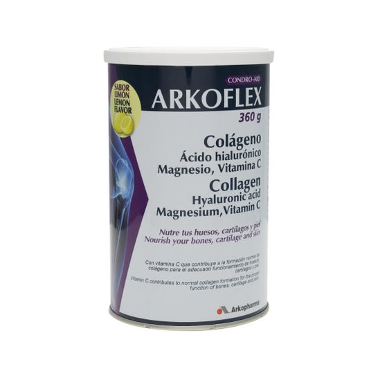 Arkoflex Colágeno + Ácido Hialurónico + Magnesio + Vitamina C sabor limón 360gen oferta
