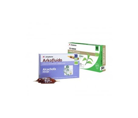 Arkofluido alcachofa 10amp + té verde 10ampen oferta