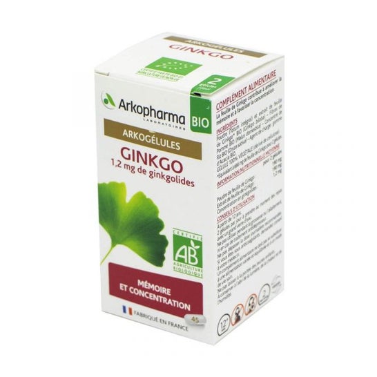 Arkogelules Ginkgo Bio 45 Gelen oferta