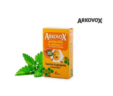 Arkovox própolis + vitamina C sabor menta 24compen oferta