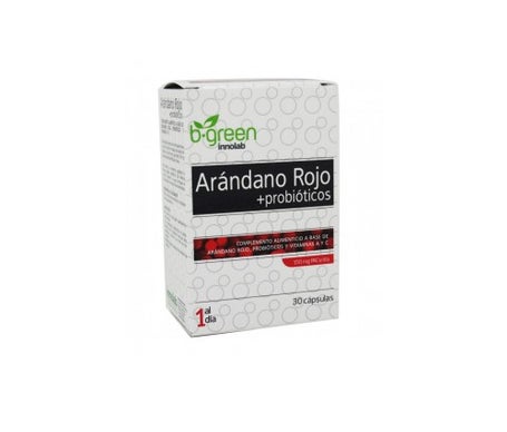 B-green arándano rojo + probióticos 30cápsen oferta
