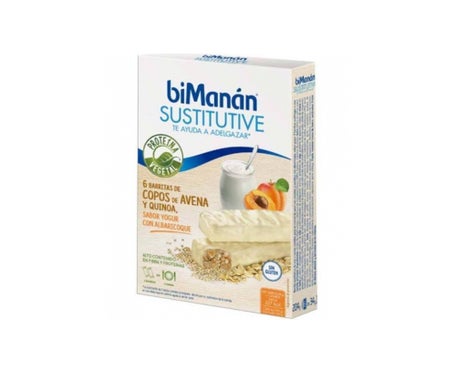 Bimanan Barrita Copos de Avena y Quinoa Yogur con Albaricoque 6udsen oferta