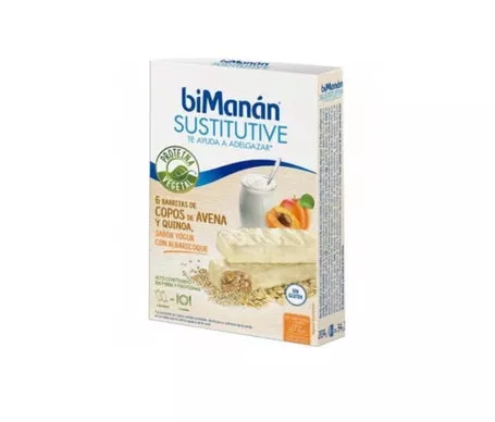 Bimanan Barrita Copos de Avena y Quinoa Yogur con Albaricoque 6udsen oferta