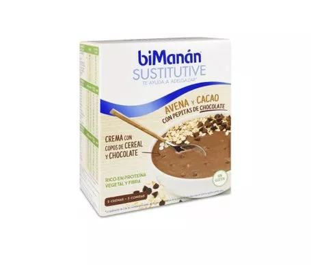 Bimanan Sustitutive Avena Y Cacao Con Pepitas Choco 55 G 5 Sobresen oferta