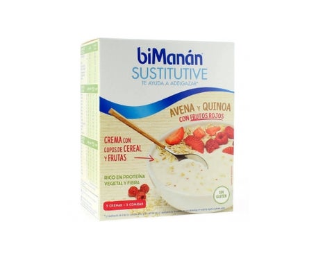 Bimanan Sustitutive Avena Y Quinoa Con Frutos Rojos 55 G 5 Sobresen oferta