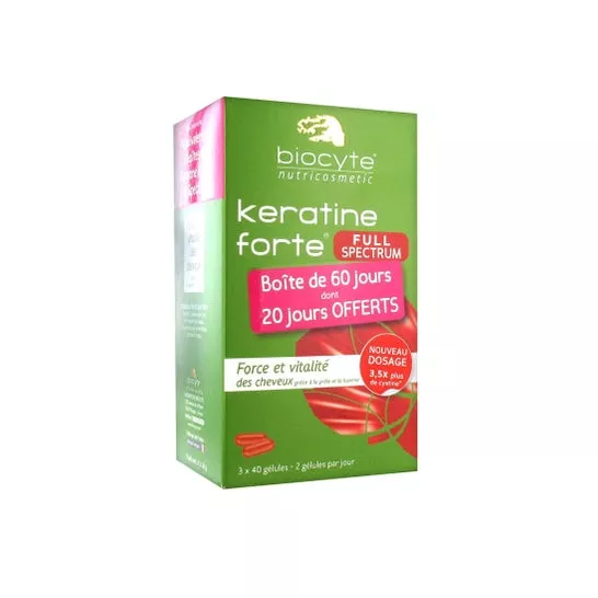 Biocyte Keratin Forte Full Spectrum 40 Capsulasen oferta