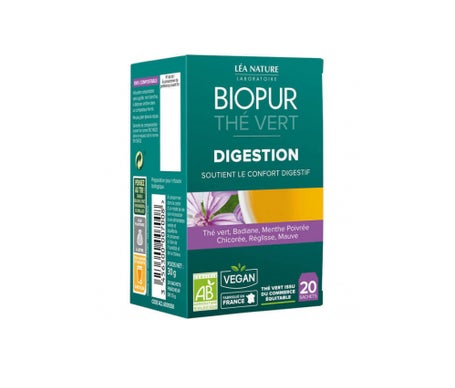 Biopur Green Tea Digestion Sach 20en oferta
