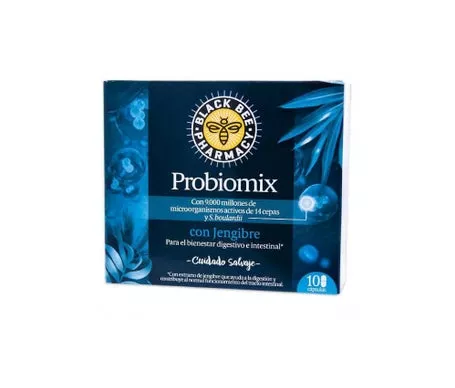 Black Bee Pharmacy Probiomix Con Jengibre 10 Capsulasen oferta