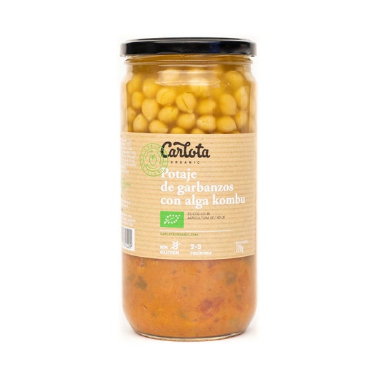 Carlota Organic Potaje de Garbanzos con Alga Kombu 720gen oferta