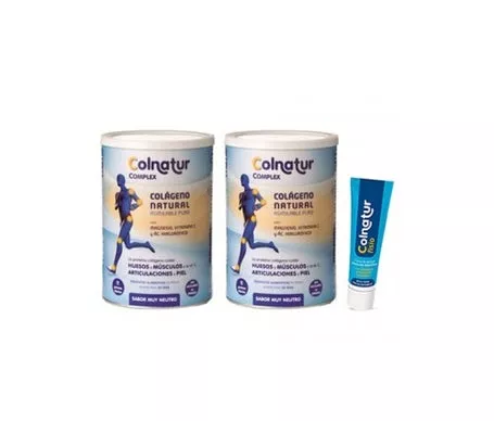 Colnatur® Pack Complex sabor neutro 2x330g + Fisio crema de masaje deportivo 60mlen oferta