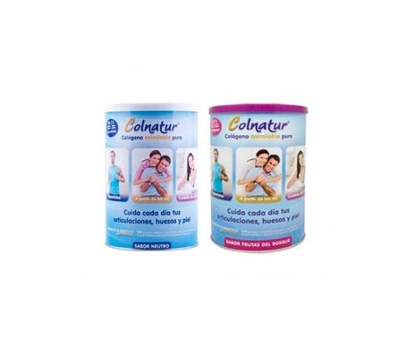 Colnatur® colágeno sabor neutro 300g + Colnatur® colágeno asimilable puro frutas del bosque 300gen oferta