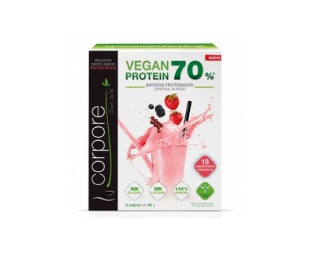 Corpore Diet Batido Vegan ProteinFrutos Rojos 5x30gen oferta