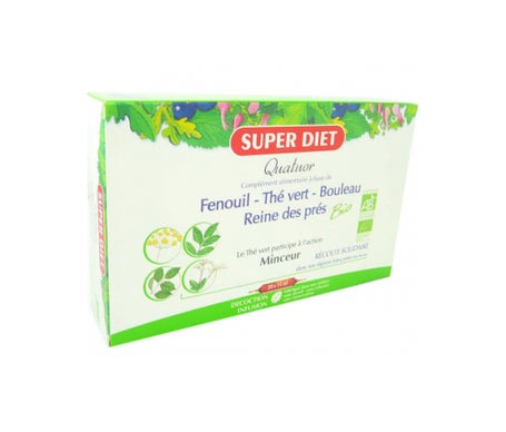 Cuarteto Super Diet Th? Organic Slimming Green 20 ampollas de 15mlen oferta