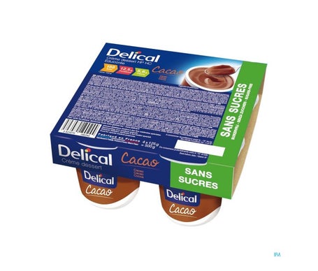 Delical Crème Dessert Edulcorée HP HC Cacao 4x200gen oferta