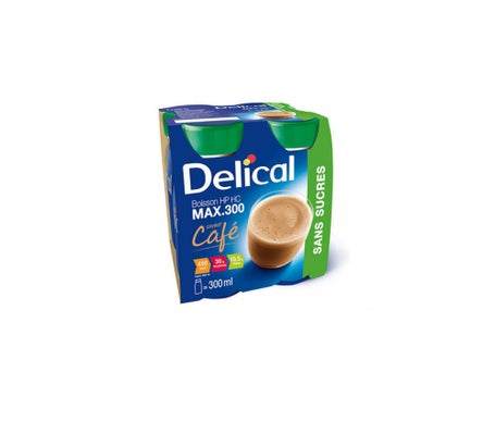 Delical Max300 S/Suc Cafe 300ml X4en oferta