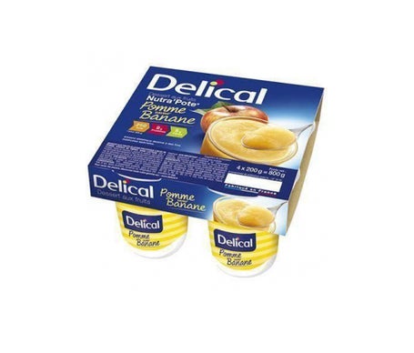 Delical Nutra Pom/Ban Pote 200g X4en oferta