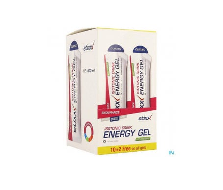 Etixx Isotonic Drink Energy Gel Apple 12 U X 60mlen oferta