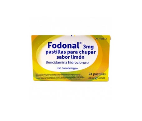 Forté Pharma Fodonal 3Mg Sabor Limón 24 Pastillas Para Chuparen Oferta
