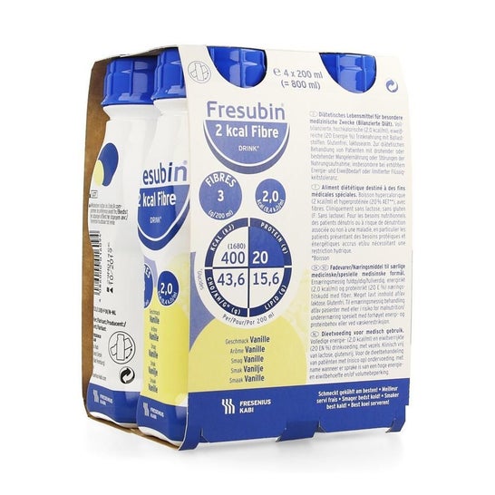 Fresubin 2 Kcal Fibra Vainilla 4x200mlen oferta