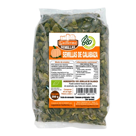 Guillermo Semillas de Calabaza Bio 250gen oferta