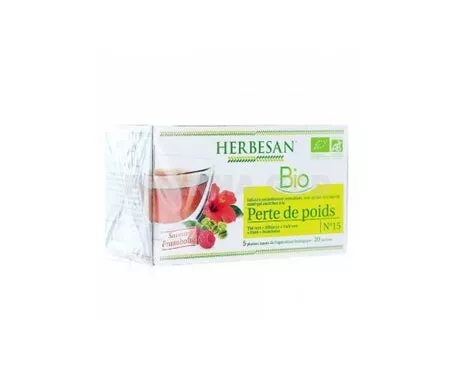 Herbal Infusion Maté Frambuesa Orgánica Pérdida de Peso 20 sobresen oferta