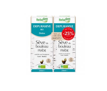 Herbalgem Depuraseve Organic 250ml X2en oferta