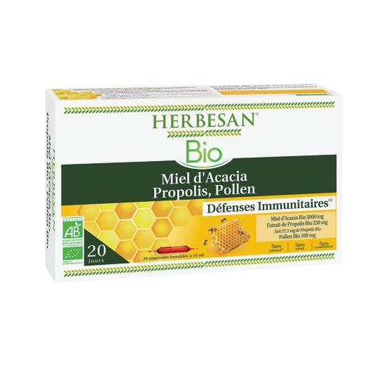 Herbesan Miel d’Acacia Propolis Pollen 20x15mlen oferta