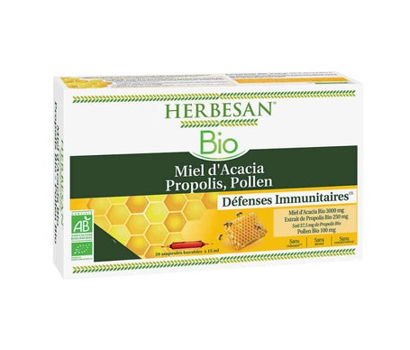 Herbesan Miel de Acacia Polen Propoleo 30 Ampollasen oferta