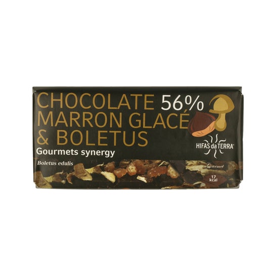 Hifas da Terra Chocolate 56% Marron Glace y Boletus 100gen oferta