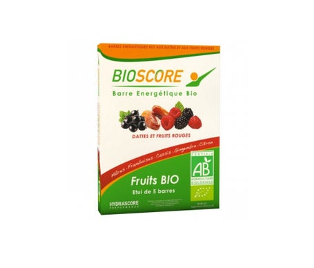 Hydrascore Bioscore Energy Bar 100 Fruits Organicen oferta