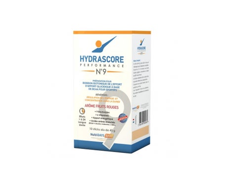 Hydrascore N°9 en la bolsa de sabor a fruta rojaen oferta