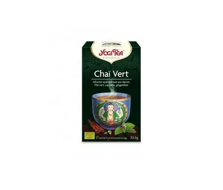 Infusión de Té Yogui Bio Cha Vert 17 sobres 30
