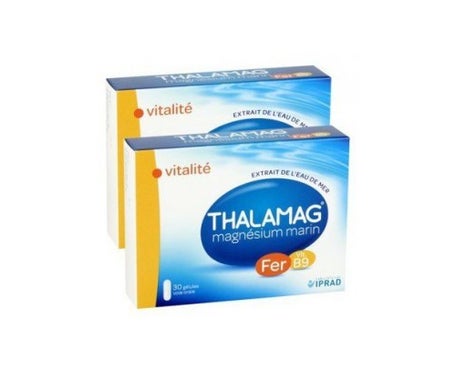 Iprad - Thalamag Marine Magnsium + Hierro y Vitamina B9 Dúo 30 glóbulos lote de 2en oferta