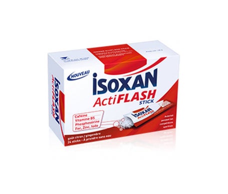 Isoxan Actiflash Booster Caja de 24 barritas de jengibre al limónen oferta