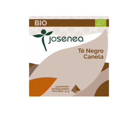 Josenea té negro con canela bio caja 15 pirámidesen oferta