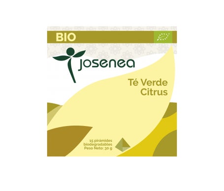 Josenea té verde citrus bio caja 15 pirámidesen oferta