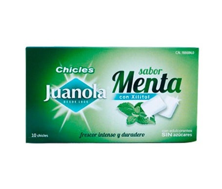 Juanola® chicles con xilitol sabor menta 10udsen oferta