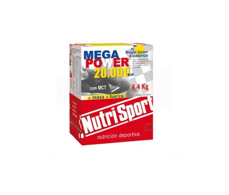 Megapower batidos sobres -Nutrisport - Chocolate + Caja 40 Sobres 4.4 Kg..en oferta