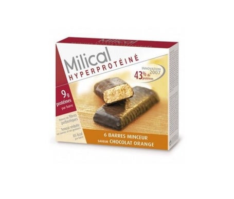 Milical - Barra de Hiperproteína de Chocolate con Naranjaen oferta