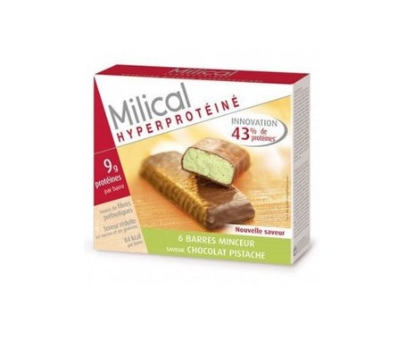 Milical - Barra de Pistacho con Hiperproteína y Chocolateen oferta