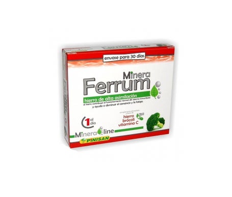 Mineraline Ferrum - Pinisan - 30 Cápsulasen oferta