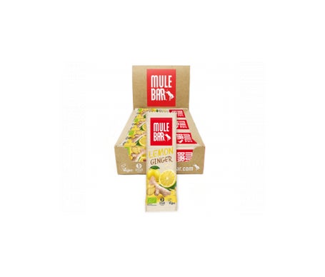 Mulebar Boite de 15 barres bio & vegan Citron Gingembre 40gen oferta