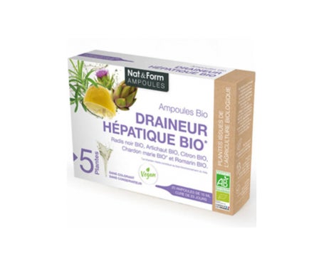 Nat&Form Amp Drain Hepat Bio10ml20en oferta