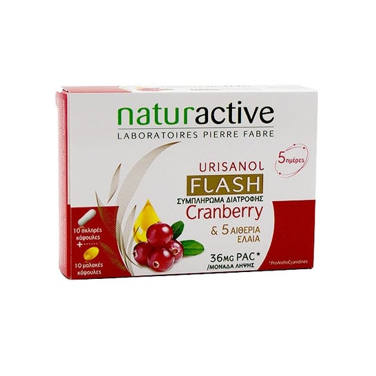 Naturactive Urisanol Flash 10 glóbulos + 10 cápsulasen oferta